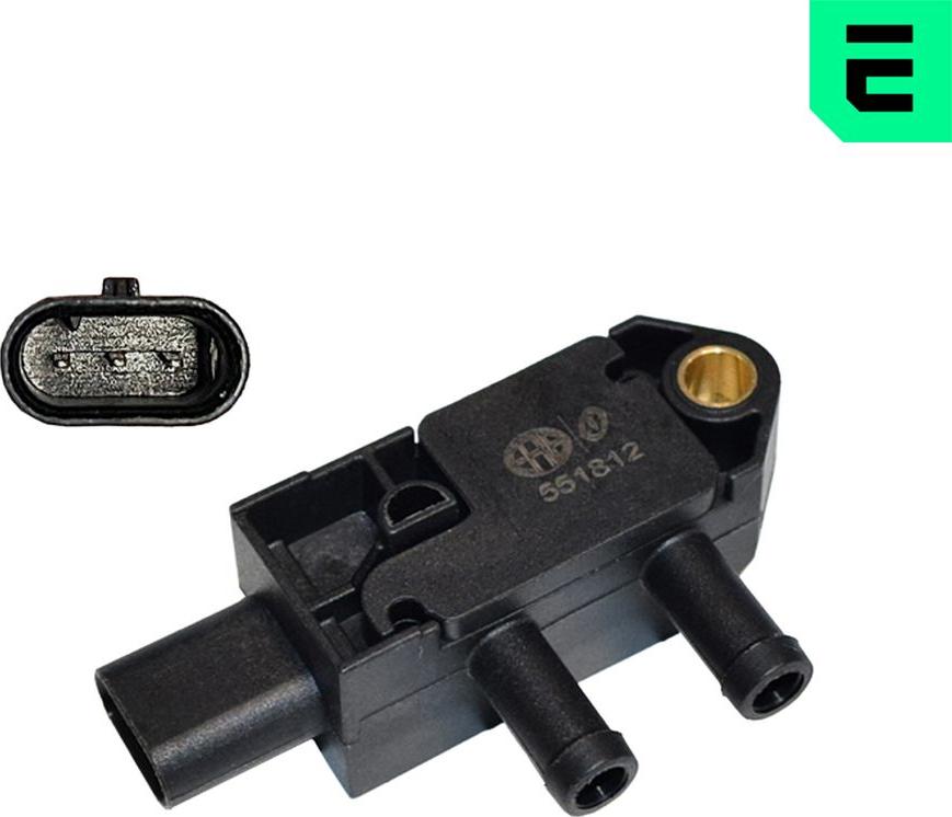 ERA 551812A - Датчик, тиск вихлопних газів autocars.com.ua