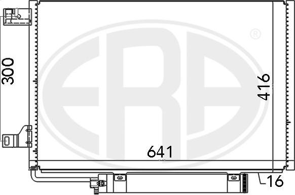 ERA 667006 - Конденсатор кондиционера avtokuzovplus.com.ua