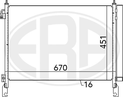 ERA 667147 - Конденсатор кондиционера avtokuzovplus.com.ua