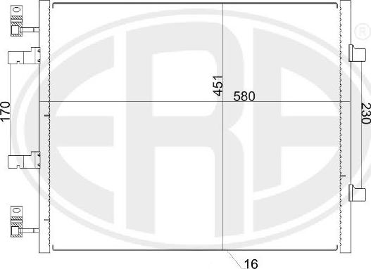 ERA 667156 - Конденсатор кондиционера avtokuzovplus.com.ua