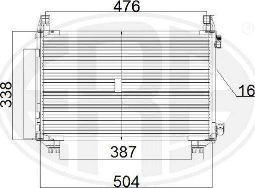 ERA 667185 - Конденсатор, кондиціонер autocars.com.ua