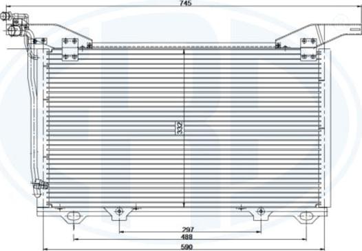 ERA 667224 - Конденсатор кондиционера avtokuzovplus.com.ua