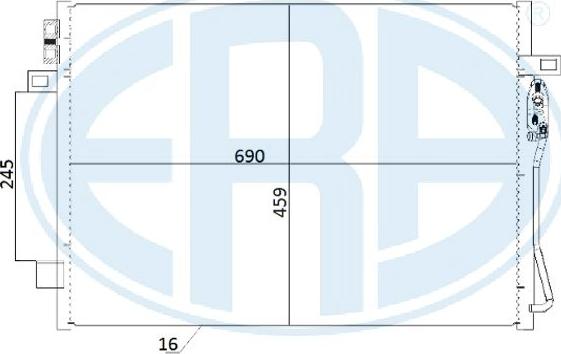 ERA 667260 - Конденсатор кондиционера avtokuzovplus.com.ua