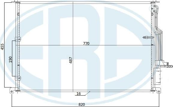 ERA 667270 - Конденсатор кондиционера avtokuzovplus.com.ua