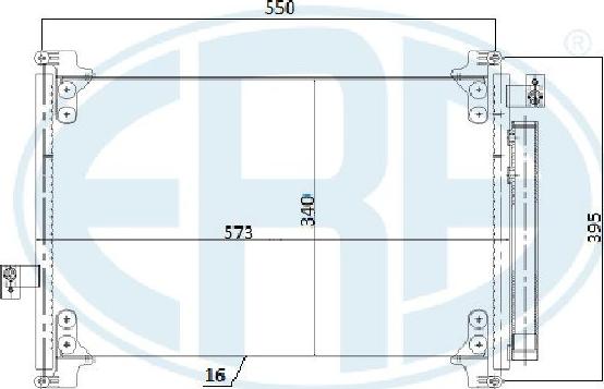 ERA 667273 - Конденсатор, кондиціонер autocars.com.ua