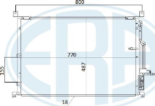 ERA 667286 - Конденсатор, кондиціонер autocars.com.ua