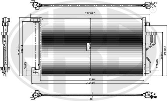 ERA 667312 - Конденсатор кондиционера autodnr.net