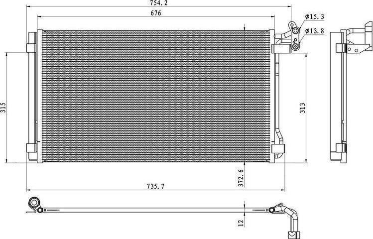 ERA 667451 - Конденсатор, кондиціонер autocars.com.ua