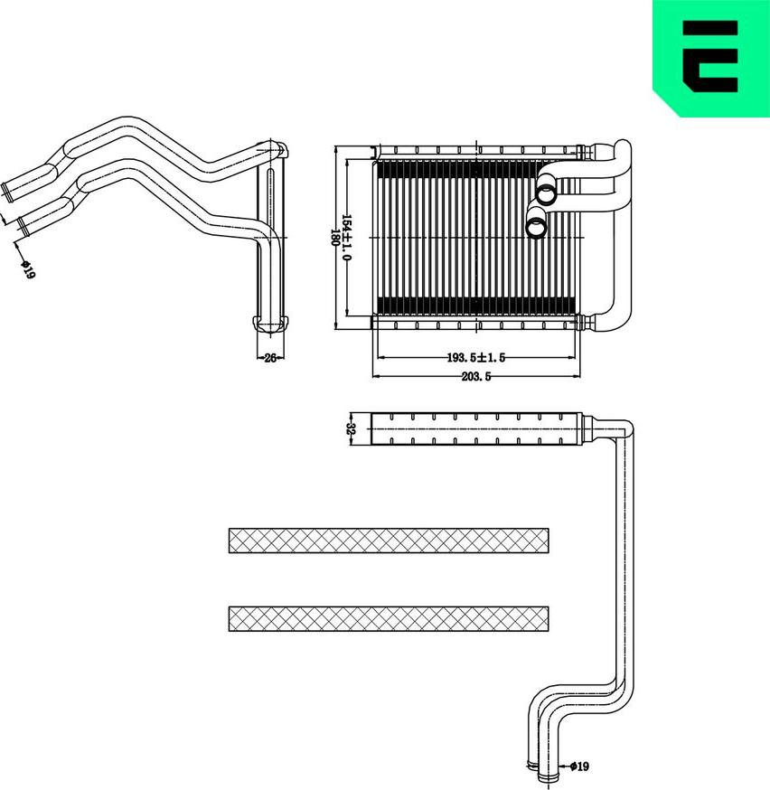 ERA 669226 - Теплообмінник, опалення салону autocars.com.ua