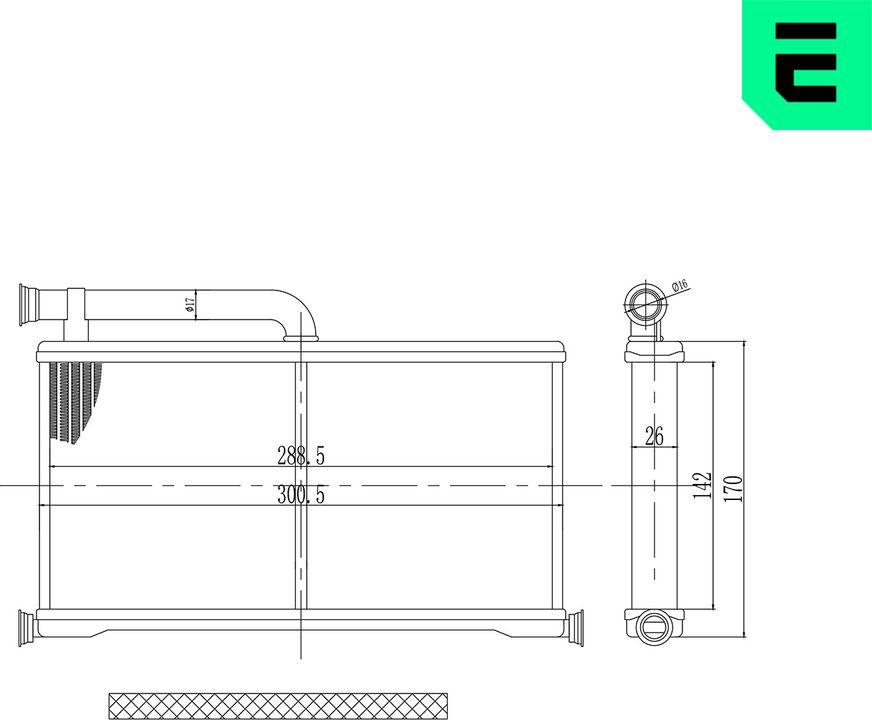 ERA 669231 - Теплообмінник, опалення салону autocars.com.ua