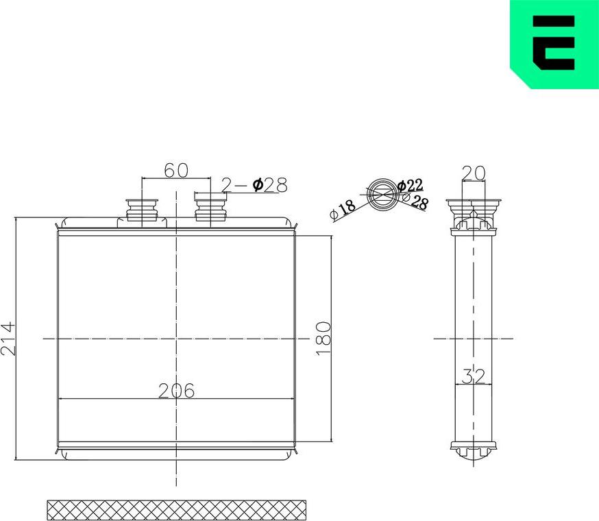 ERA 669251 - Теплообмінник, опалення салону autocars.com.ua