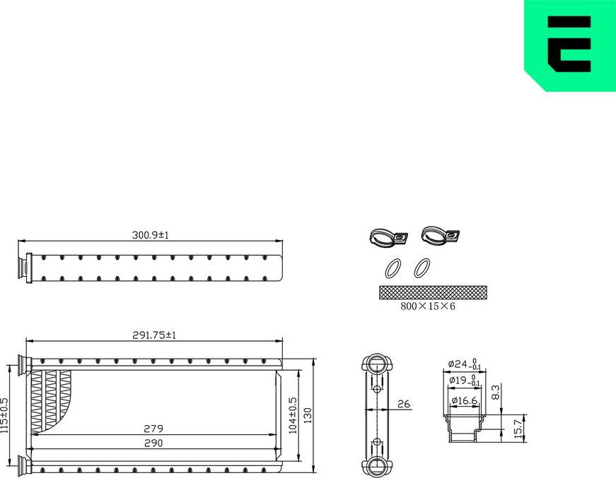 ERA 669262 - Теплообмінник, опалення салону autocars.com.ua