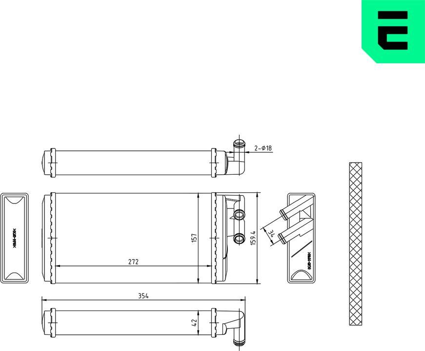 ERA 669577 - Теплообмінник, опалення салону autocars.com.ua