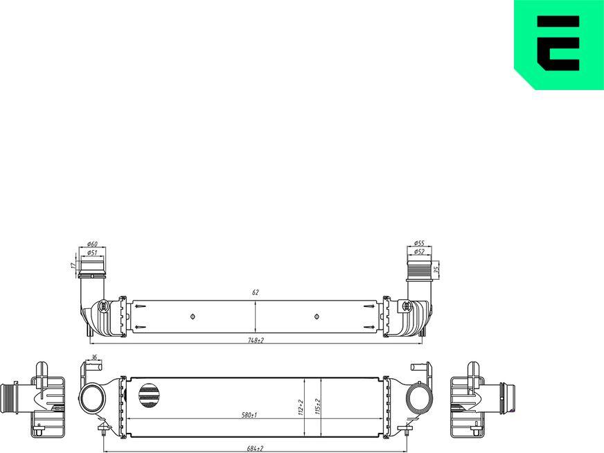 ERA 672062 - Интеркулер autocars.com.ua