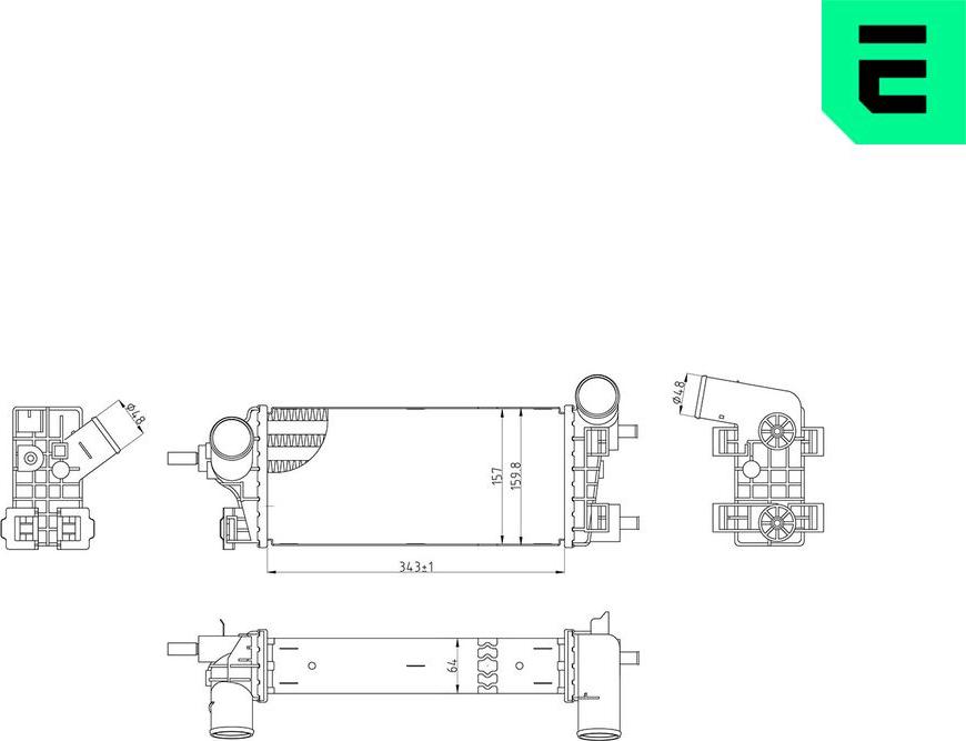 ERA 672127 - Интеркулер autocars.com.ua