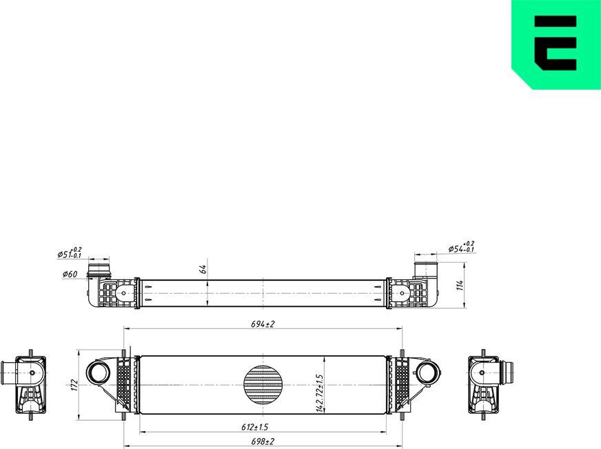ERA 672138 - Интеркулер autocars.com.ua