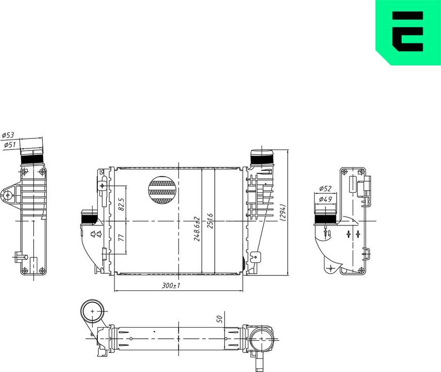 ERA 672148 - Интеркулер autocars.com.ua