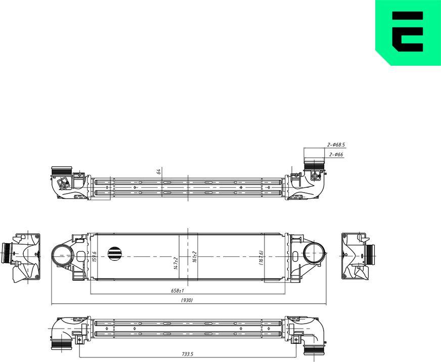 ERA 672151 - Интеркулер autocars.com.ua