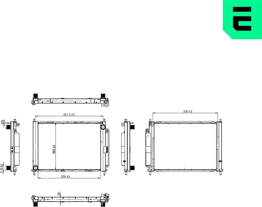 ERA 673003 - Радіатор, охолодження двигуна autocars.com.ua