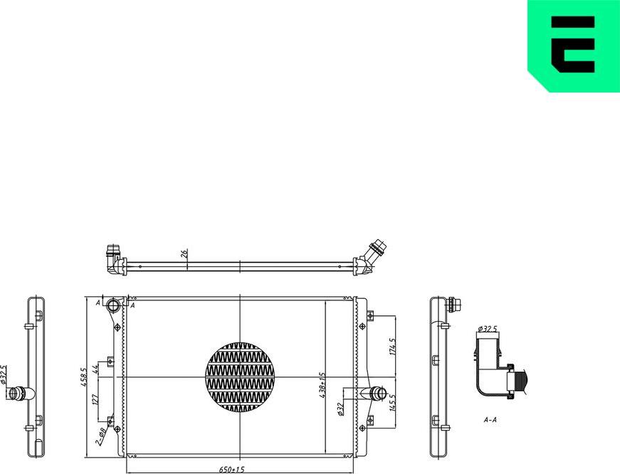 ERA 673004 - Радіатор, охолодження двигуна autocars.com.ua