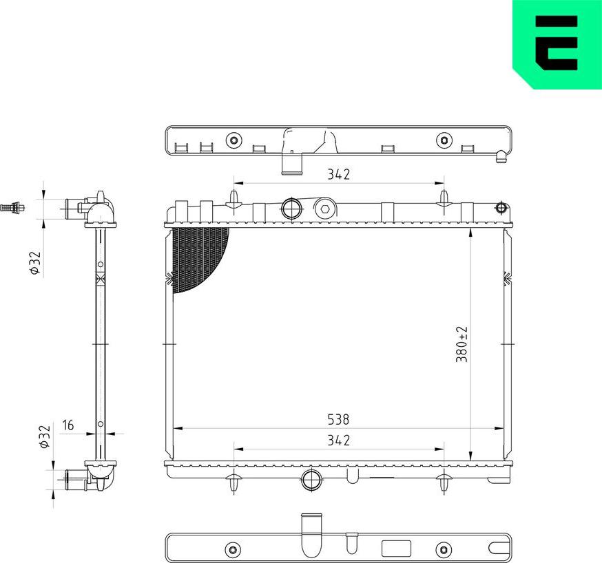 ERA 673019 - Радіатор, охолодження двигуна autocars.com.ua