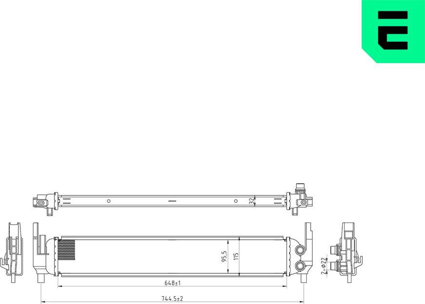 ERA 673030 - Радіатор, охолодження двигуна autocars.com.ua