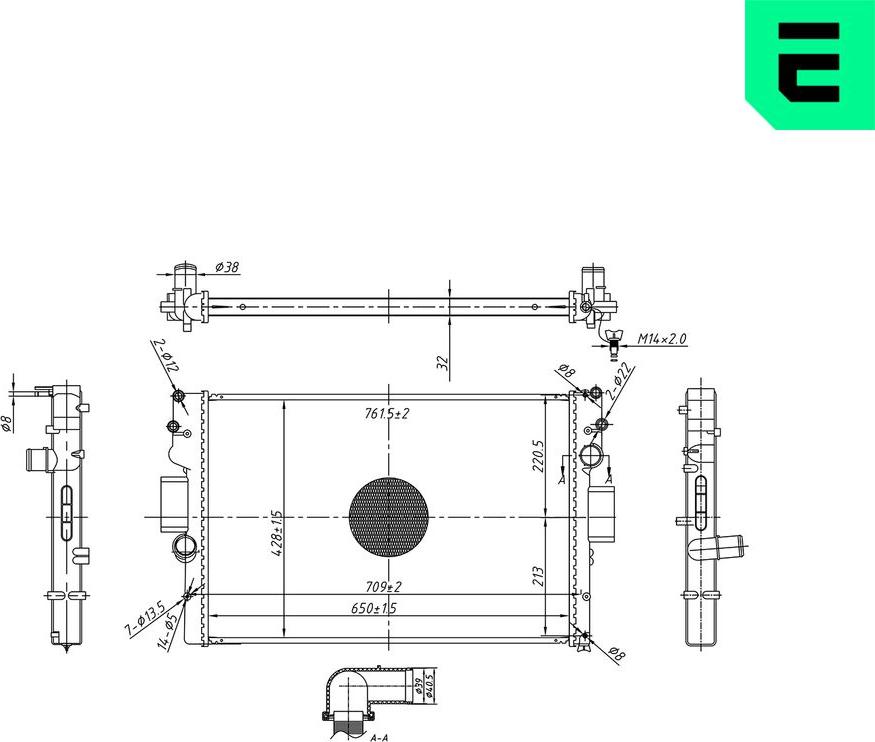ERA 673045 - Радіатор, охолодження двигуна autocars.com.ua