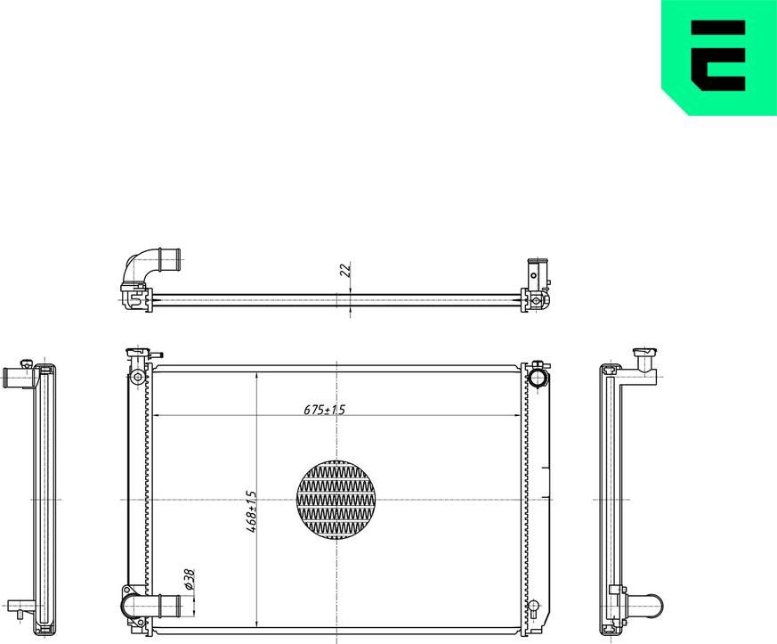 ERA 673102 - Радіатор, охолодження двигуна autocars.com.ua
