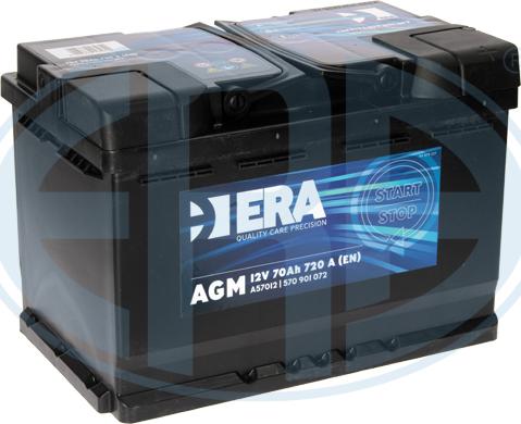 ERA A57012 - Стартерная аккумуляторная батарея, АКБ autodnr.net