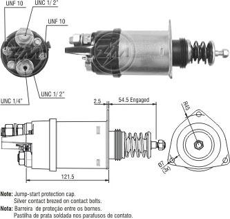 ERA ZM1362 - Тягове реле, стартер autocars.com.ua