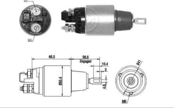 ERA ZM1382 - Тяговое реле, стартер avtokuzovplus.com.ua