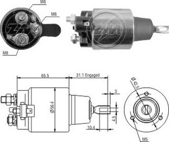 ERA ZM1477 - Тягове реле, стартер autocars.com.ua