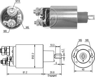 ERA ZM1484 - Тяговое реле, стартер avtokuzovplus.com.ua