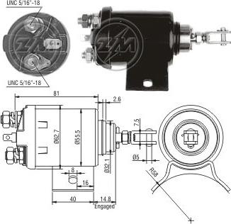 ERA ZM1518 - Тягове реле, стартер autocars.com.ua