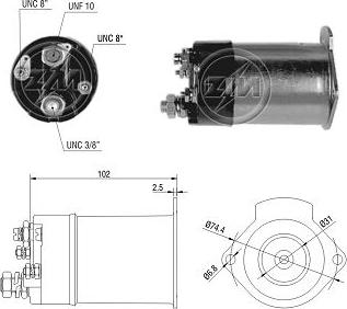 ERA ZM1551 - Тягове реле, стартер autocars.com.ua