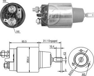 ERA ZM1575 - Тяговое реле, стартер avtokuzovplus.com.ua