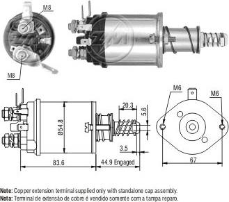 ERA ZM1615 - Тяговое реле, стартер avtokuzovplus.com.ua