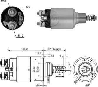 ERA ZM1653 - Тягове реле, стартер autocars.com.ua