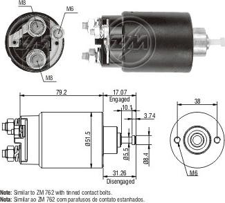 ERA ZM1762 - Тяговое реле, стартер avtokuzovplus.com.ua