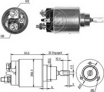 ERA ZM1777 - Тягове реле, стартер autocars.com.ua