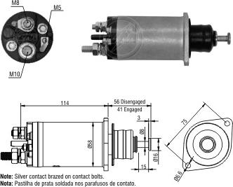 ERA ZM1818 - Тягове реле, стартер autocars.com.ua