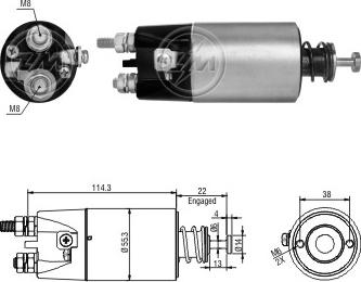 ERA ZM1897 - Тягове реле, стартер autocars.com.ua