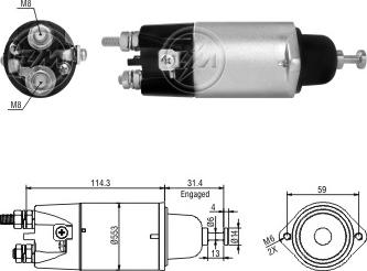 ERA ZM1898 - Тягове реле, стартер autocars.com.ua