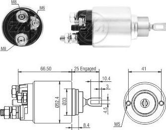 ERA ZM2382 - Тягове реле, стартер autocars.com.ua