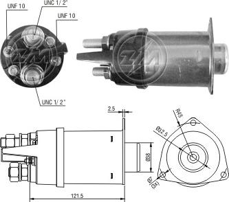 ERA ZM2456 - Тягове реле, стартер autocars.com.ua