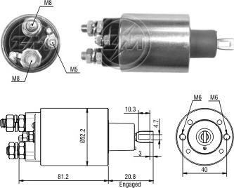 ERA ZM2485 - Тяговое реле, стартер avtokuzovplus.com.ua