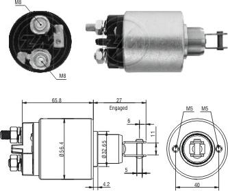 ERA ZM2579 - Тягове реле, стартер autocars.com.ua