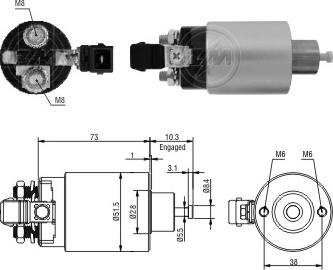 ERA ZM2695 - Тягове реле, стартер autocars.com.ua