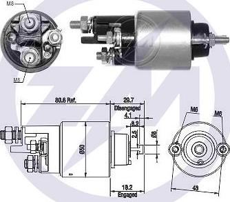 ERA ZM2708 - Тяговое реле, стартер avtokuzovplus.com.ua