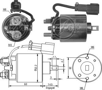 ERA ZM2719 - Тяговое реле, стартер avtokuzovplus.com.ua